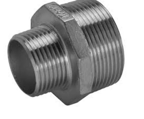 304 316Lはステンレス鋼の管付属品の男性の六角形のニップルの減力剤に通した