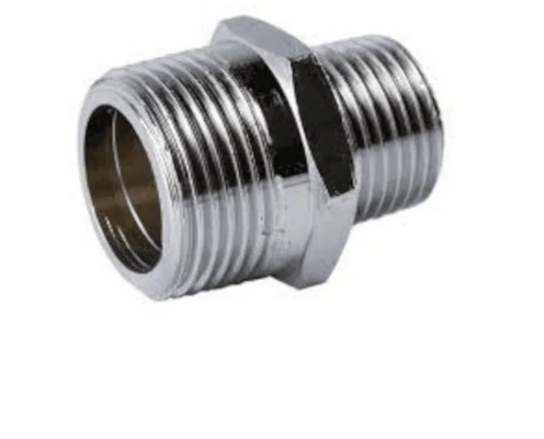 304 316Lはステンレス鋼の管付属品の男性の六角形のニップルの減力剤に通した