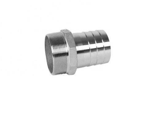 継ぎ目が無い男性はソケットのステンレス鋼の油圧ホースのコネクターのニップルに通した